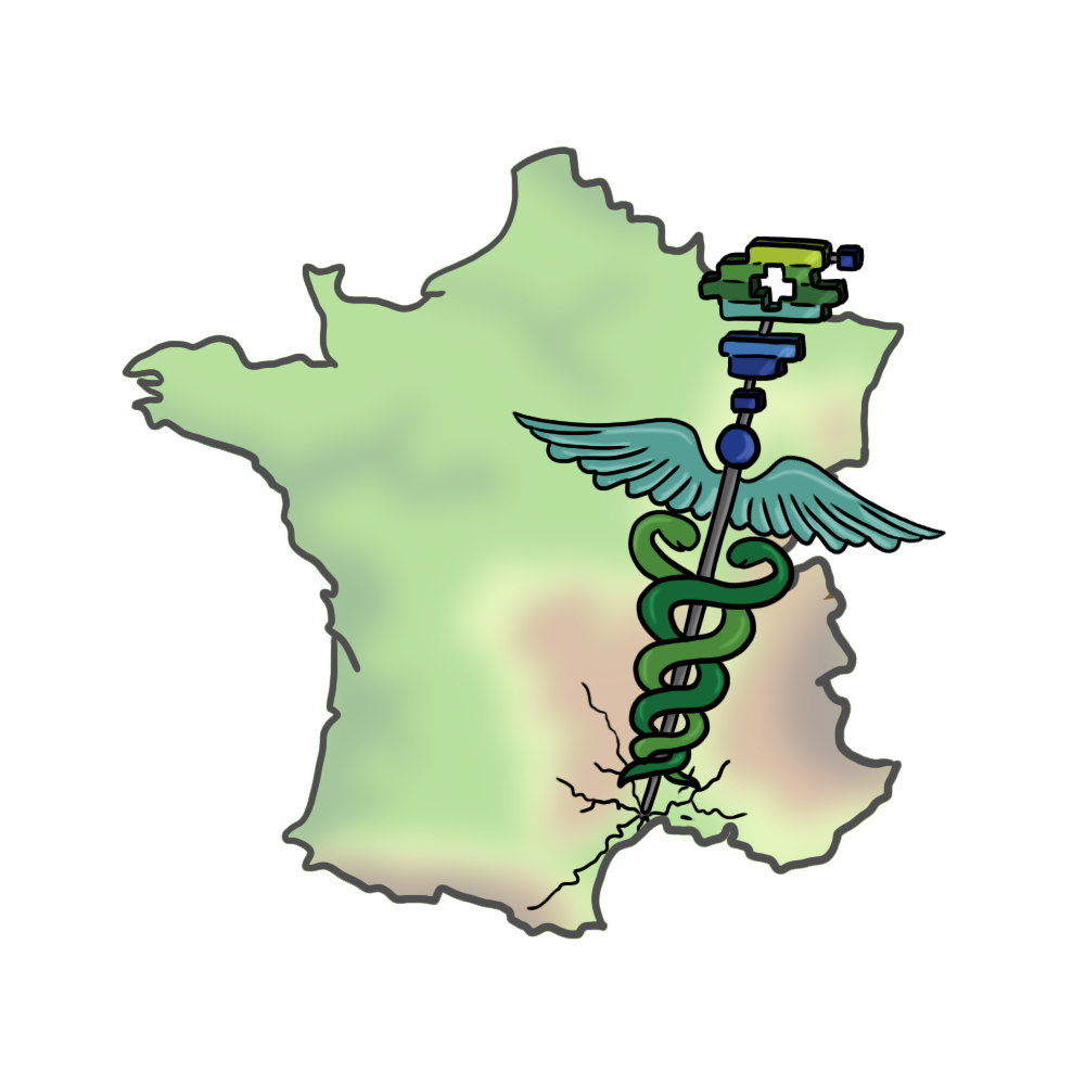 일러스트레이션 의료 로봇 공학 장소